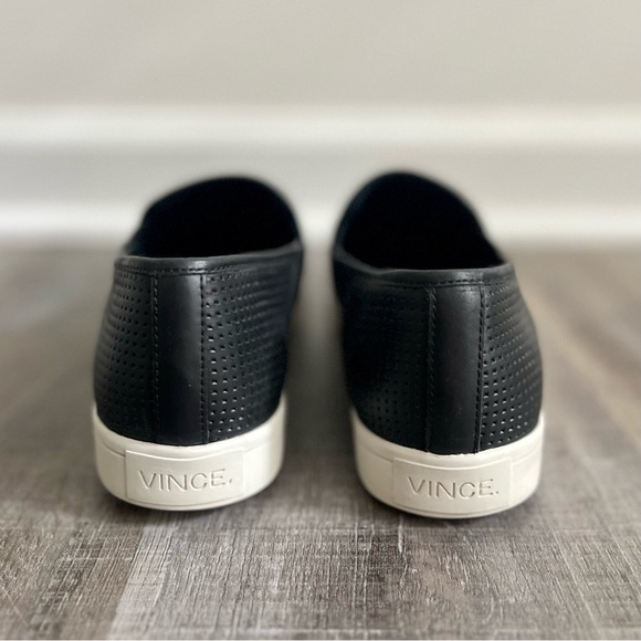 Like New Vince Blair Perforated Leather Slip On Sneaker - Picture 6 of 10
